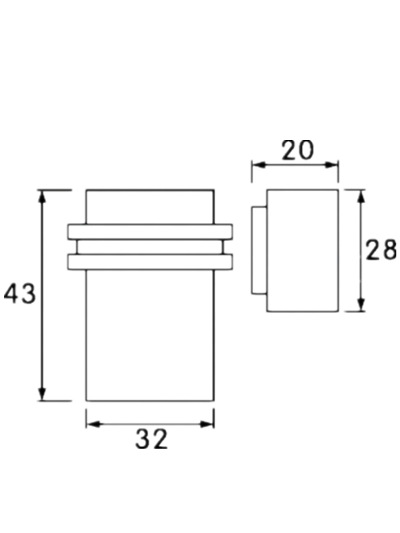 樂(lè)朗五金RDA-231 純銅門吸